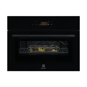 Built-in Electrolux 800 Series MealAssist Combiquick oven with microwave, 44 L, black, pyrolytic cleaning