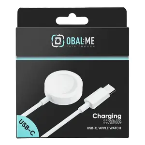 Charging Cable Obal:Me OMAW25CWH USB-C for Apple Watch, White