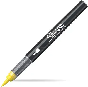 Marķieris Sharpie 2218065 akrila dzeltens ar otu galiņu – dzeltens akrila tinte, otu galiņš