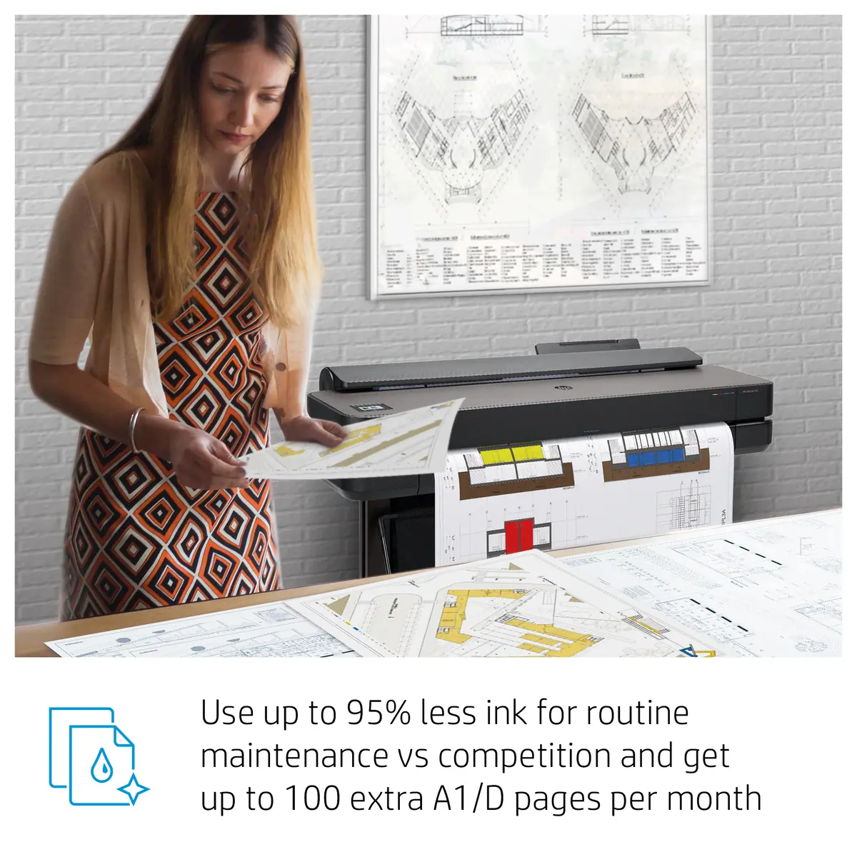 HP Designjet T630 24-in Printeris Photo 6