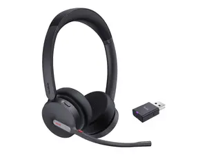 On-ear Headset Yealink BH76 Plus UC Black with USB-C/USB-A Connectivity and Charging Stand