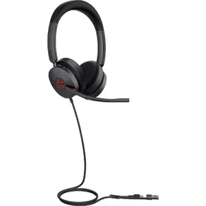 On-ear headset Yealink UH48 Dual — USB-C/USB-A, Microsoft Teams certified, dual-ear control
