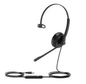 Yealink UH34 SE Mono Teams USB-A Headset Wired Black Supraaural Boom Microphone