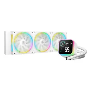 Liquid cooler DeepCool LQ360 White, 360 mm radiator, RGB fans
