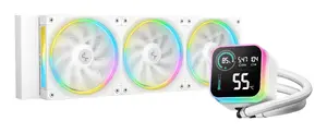 DeepCool LQ360 WH Processor Liquid Cooling Kit with 12 cm Fans and 3.48 mmH2O Maximum Air Pressure