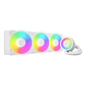 All-in-one CPU liquid cooler Arctic Liquid Freezer III Pro 420 A-RGB (White) — 140mm fans, multi-socket LGA1700/AM4/AM5