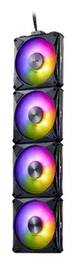 XPG HURRICANE MAG 120 ARGB PWM magnetic fan - Black, 12 cm, 300-2000 RPM, 2.74 mmH2O