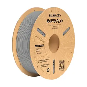 3D printera filaments Elegoo Rapid PLA+ 1,75 mm pelēks, spole 1 kg