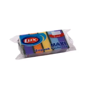 Cleaning sponge LUX Maxi 9.8×6.5×3.3 cm, pack of 5