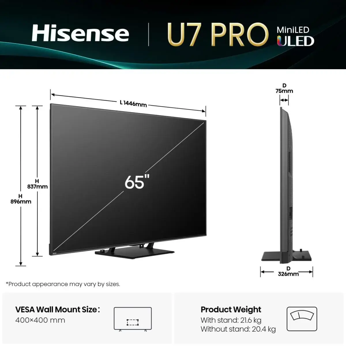 Television Hisense 65U7Q PRO Photo 2
