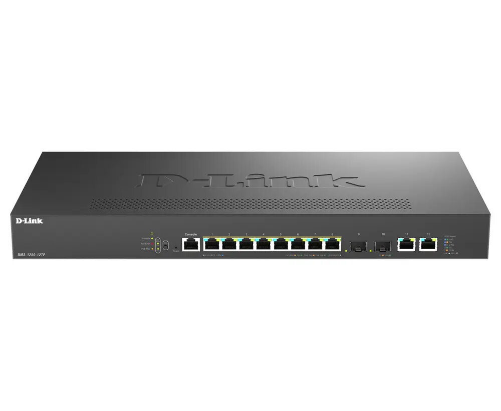 Pārvaldāms tīkla slēdzis D-Link DMS-1250-12TP/E ar