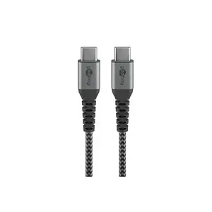 USB-C to USB-C cable GOOBAY A49302 — USB-C male to USB-C male, data transfer cable