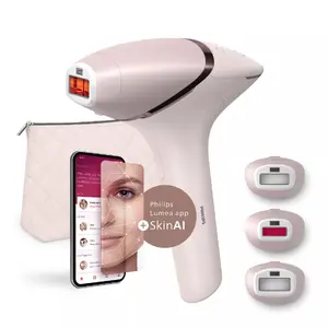 Philips Lumea Prestige Lumea IPL 9900 Series BRI953/02 IPL matu noņemšanas ierīce ar SenseIQ, rozā un zelta, darbojas no tīkla un akumulatora