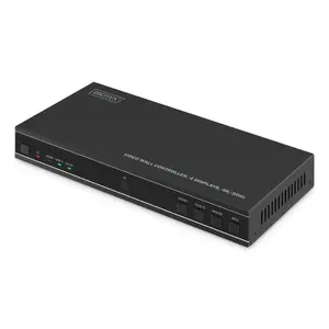 Video wall controller DIGITUS DS-55358 — 4 displays, up to 4K (3840×2160) @30Hz, DisplayPort 1.2a, metal housing, button control