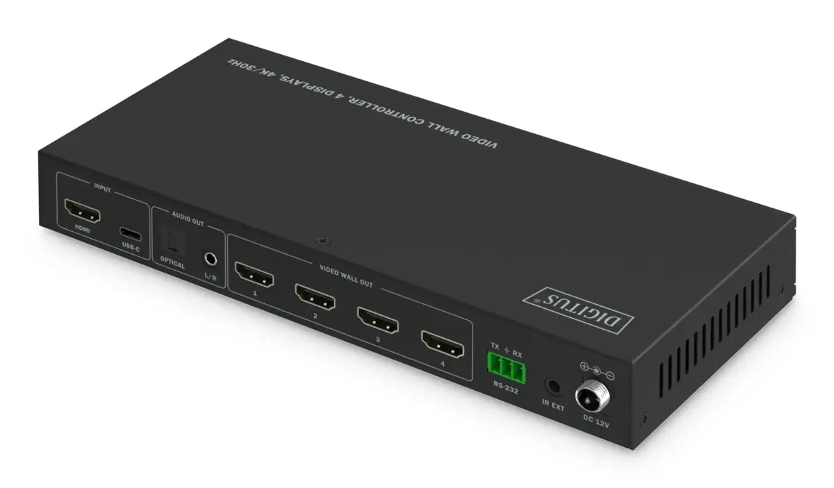 DIGITUS DS-55358 контроллер видеостены — 4 дисплея 4K Photo 2