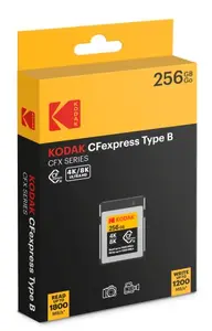 Kodak EKMCFX256GK CFexpress Type B Memory Card 256 GB 1800 MB/s Read 1400 MB/s Write