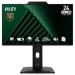Монитор MSI Pro MP242PMGDE 23.8" (60.5 см) Full HD IPS 1920×1080, 4 мс, 300 кд/м², USB-хаб, VESA, динамики, чёрный