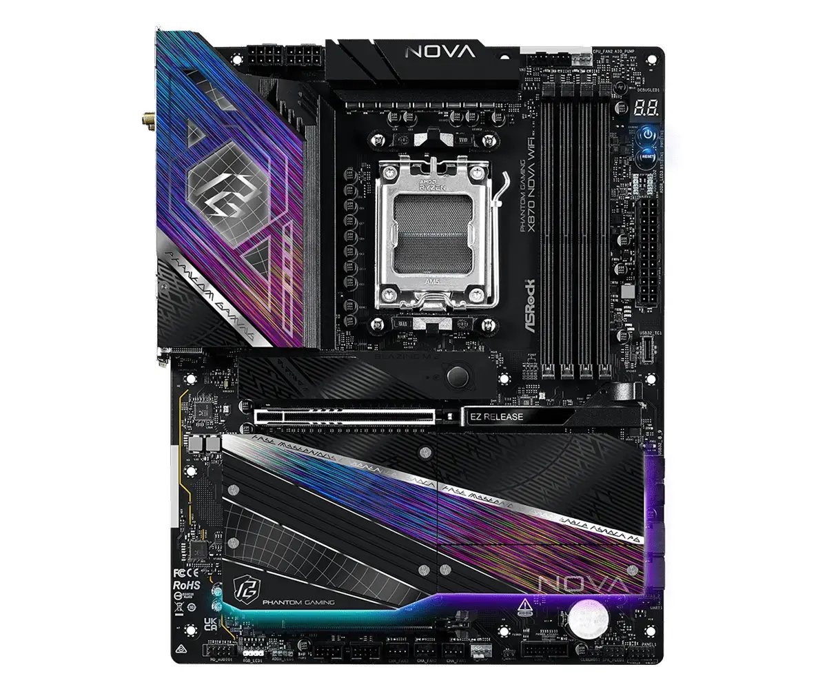 Mātesplate ASRock X870 NOVA WIFI (Socket AM5, ATX) Photo 2