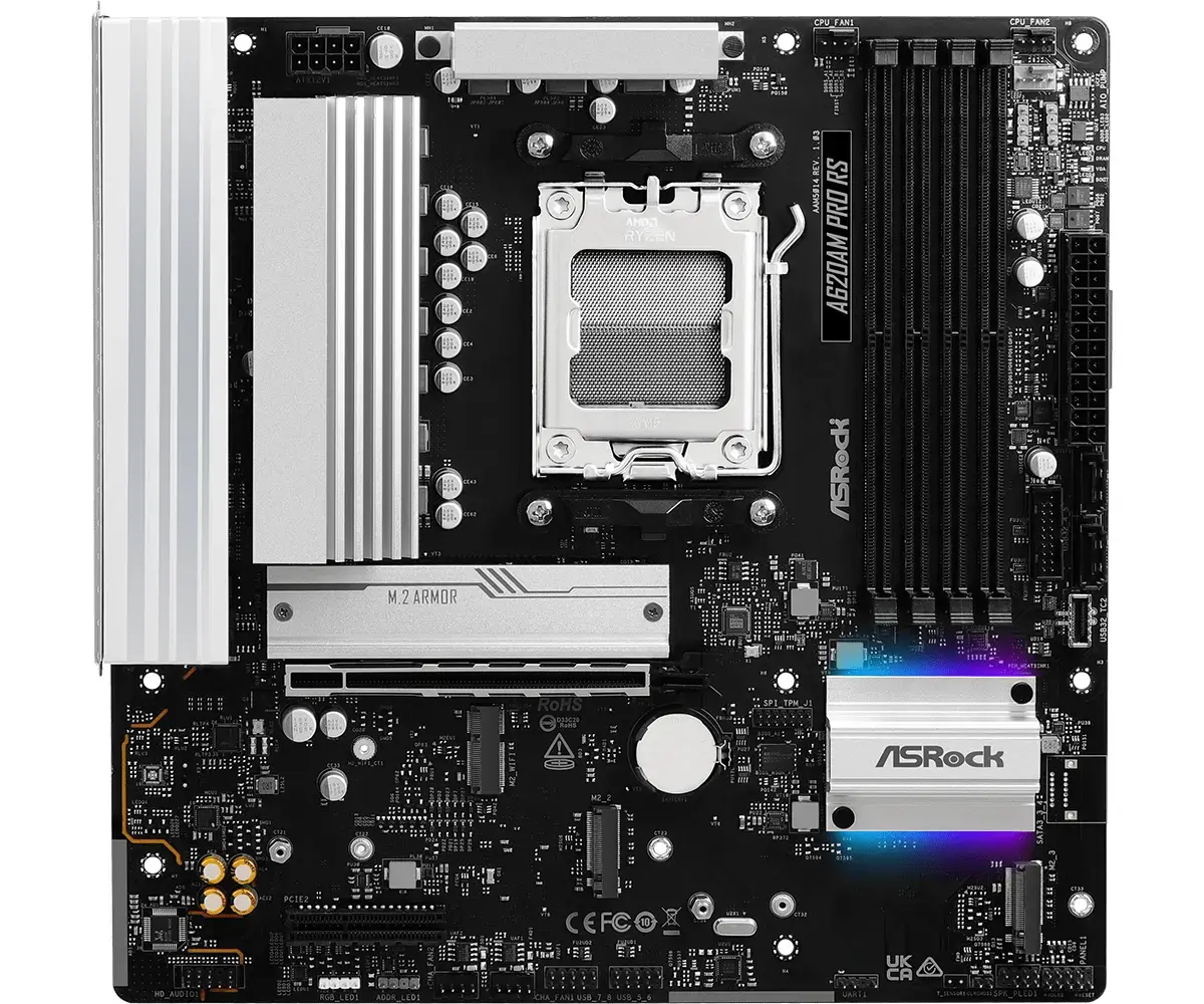 Mātesplate ASRock A620AM Pro RS Socket AM5 Photo 2