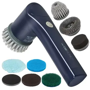 Motorized brush CLATRONIC ERB3815A — cordless 2-in-1 vacuum brush, 300 rpm, 3.7 V 1200 mAh, IPX5, USB-C, 8 attachments