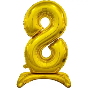 Foil Balloon GoDan Number 8 Gold 74 cm Universal