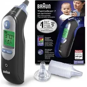 Медицинский ушной термометр No name IRT6520BWE – Braun ThermoScan 7, измерение температуры в ухе