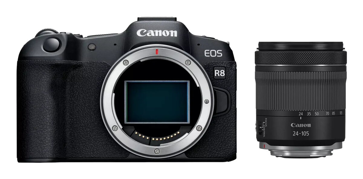 Canon EOS R8 bezspoguļa kamera ar