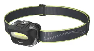 Headband Flashlight Hama HL110 COB LED 110 lm Plastic Black, Blue, Yellow AAA