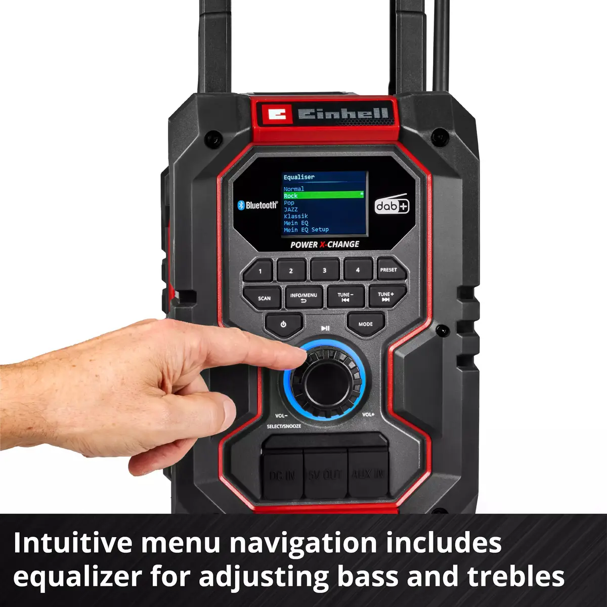 EINHELL TE-CR 18 Li радио DAB+ FM Bluetooth USB Photo 4