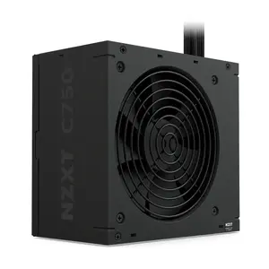 Блок питания NZXT C750 Bronze 750 Вт, 24-pin ATX, 80 PLUS Bronze, вентилятор 120 мм, чёрный