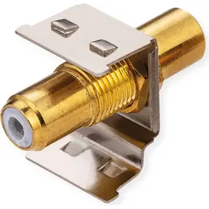 ROLINE Keystone RCA Shielded Metal Coupling, white — model 26.11.0395