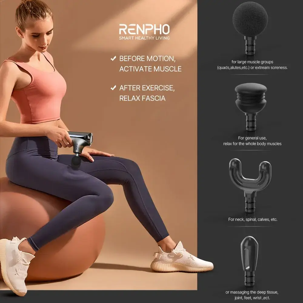 RENPHO PEU-RP-GM173-BK мини массажный пистолет Photo 5