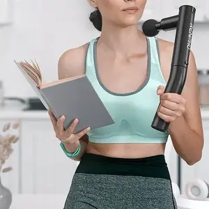 Massage gun RENPHO PEU-R-C004-BK, portable percussive massager, 4 speed levels