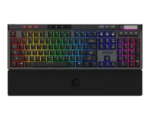 Mechanical Gaming Keyboard MSI STRIKE PRO WIRELESS — Full-size, USB + Bluetooth, RGB, QWERTY US, Black