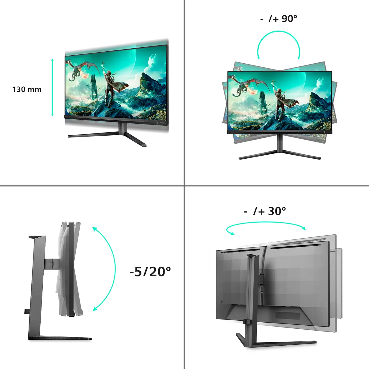Philips Evnia 27M2N3800A/00 27" 4K UHD monitors Photo 3