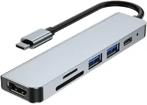 Multiport adapter Dell 7-in-1 7WKC1 with USB-C, HDMI and USB 3.0 ports