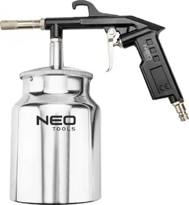 Sandblasting gun NEO tools 14-724 with 1 L abrasive tank, handheld pneumatic blaster