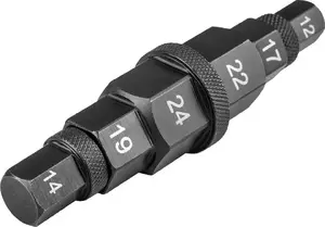 NEO tools 6-in-1 Motorcycle Axle Tool TOP-10-501 — multifunction axle wrench for motorcycles