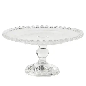 Cake stand Prymus-AGD PL45PE-7201 Glass with cover, bowl-shaped serving tray, Ø 19.5 cm