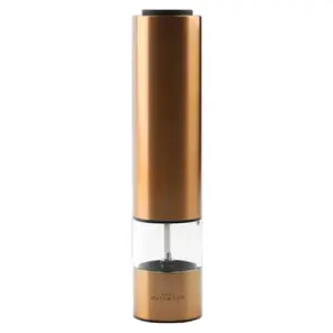 Electric grinder Prymus-AGD H22.7CM copper color stainless steel, ceramic mechanism, battery-powered