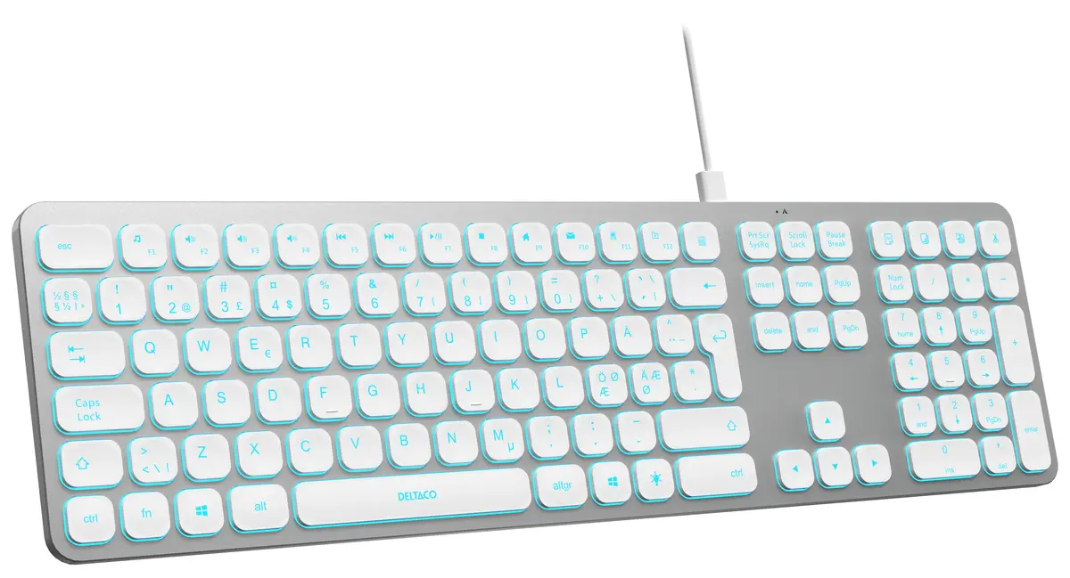 Deltaco TB-904 Tastatūra USB QWERTY Ziemeļu Photo 3