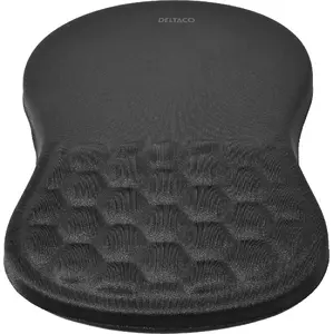 Mouse Pad Deltaco 1903248 Black Fabric Gel Memory Foam Wrist Rest