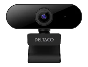 Deltaco W-100 Вебкамера Full HD Черная 2 МП 1920 x 1080 пикселей CMOS Сенсор Крепление-клипса Встроенный микрофон