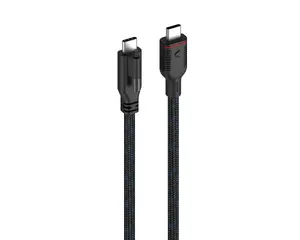 Unisynk Pro AV USB-C to USB-C Cable USB 3.1 Gen 2 240W DP Alt Mode Braided Black 3 m