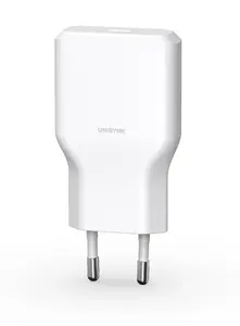 Unisynk USB-C Plāns sienas lādētājs G3 36W Iekštelpu AC Universāls Balts Ātrā uzlāde