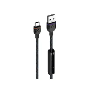 Unisynk USB-A uz USB-C kabelis 1.2m Melns USB 2.0