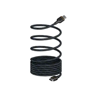 Unisynk MagRoll™ Magnetic USB-C Cable Black USB C to USB C 1 pc