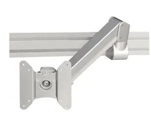 Monitora stiprinājums Forming Function Elevate Monitor Arm 55, sliedes stiprinājums, gāzes atspere, VESA 75x75-100x100, 3-8kg, sudraba
