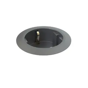 Iebūvējamā galdrozete Forming Function Powerdot Mini 1 — līdzināta, melna