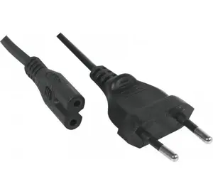 Hypertec Strāvas vads C7 ligzda uz CEE7/16 melns 5 m 10 A